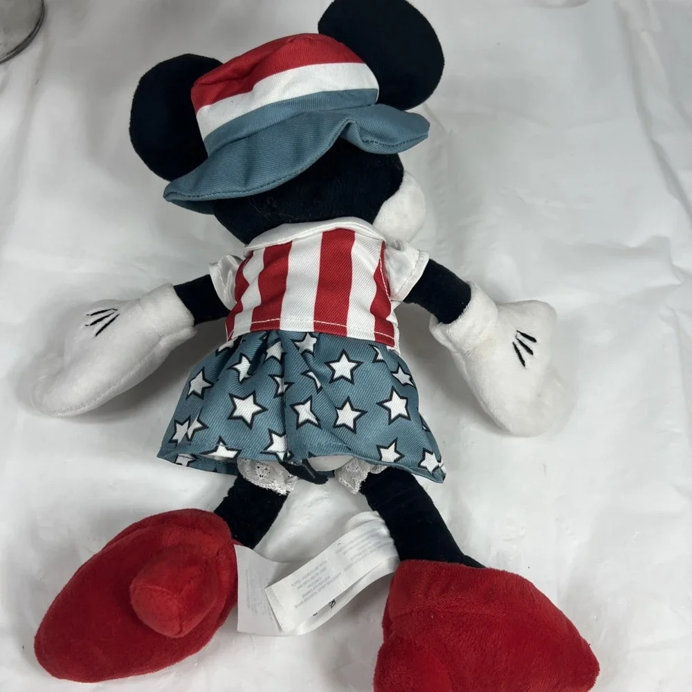 Disney Parks Minnie‎ Mouse Americana USA Patriotic Plush 13